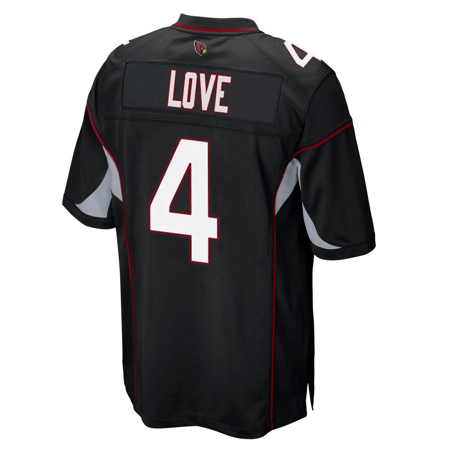 A.Cardinals #4 Jeremiyah Love Player Black Alternate Game ROCER Stitched Jerseys