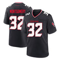 H.Texans #32 David Montgomery Player Navy Team Home Game ROCER Stitched Jerseys