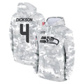 S.Seahawks #4 Michael Dickson Player Arctic Camo Limited Salute to Service Pullover Hoodies Game ROCER Stitched Jerseys