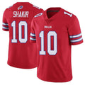 B.Bills #10 Khalil Shakir Player Red Vapor Untouchable Limited Home Game ROCER Stitched Jerseys