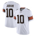 C.Browns #10 Quinshon Judkins Player White Vapor Untouchable Limited Home Game ROCER Stitched Jerseys