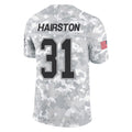 B.Bills #31 Maxwell Hairston Player Arctic Camo Salute to Service Limited ROCER Stitched Jerseys