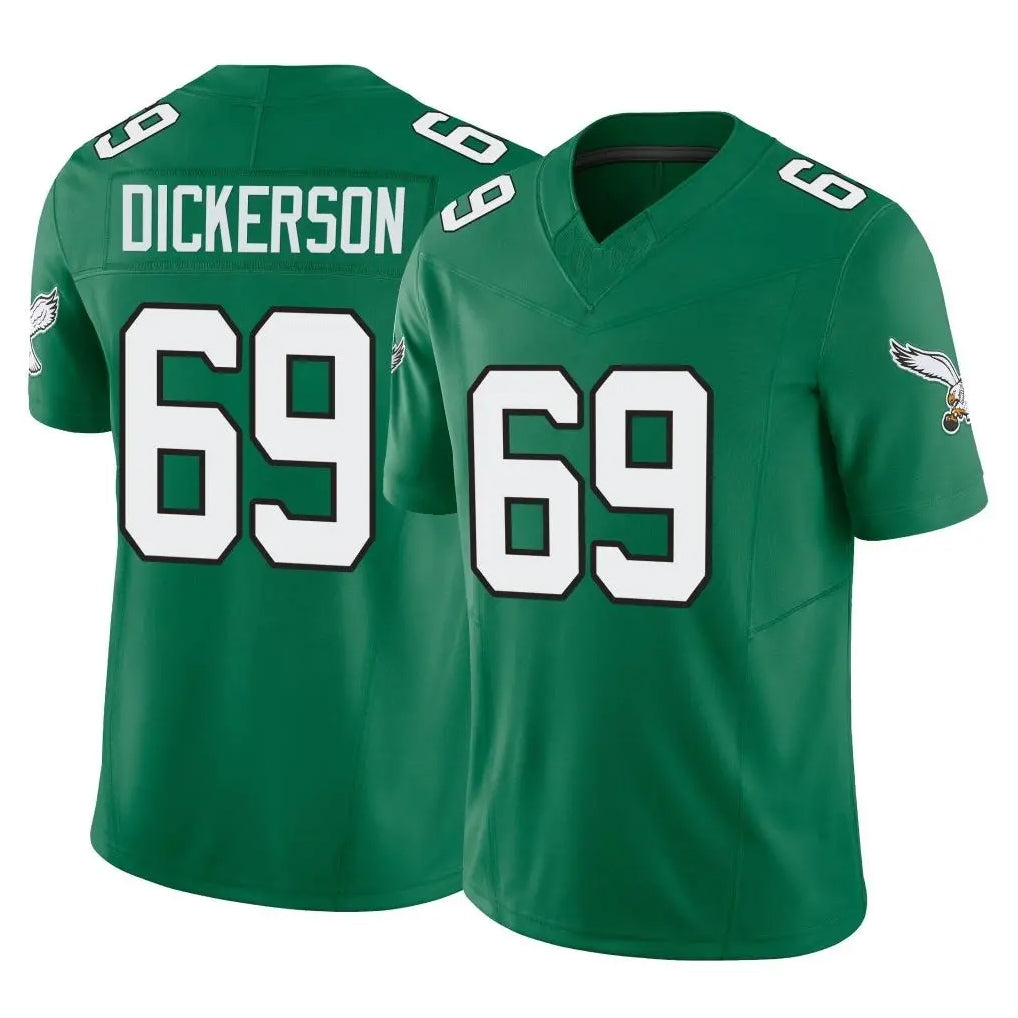 P.Eagles #69 Landon Dickerson Player Green Kelly Alternate Vapor F.U.S.E. Home Game ROCER Stitched Jerseys