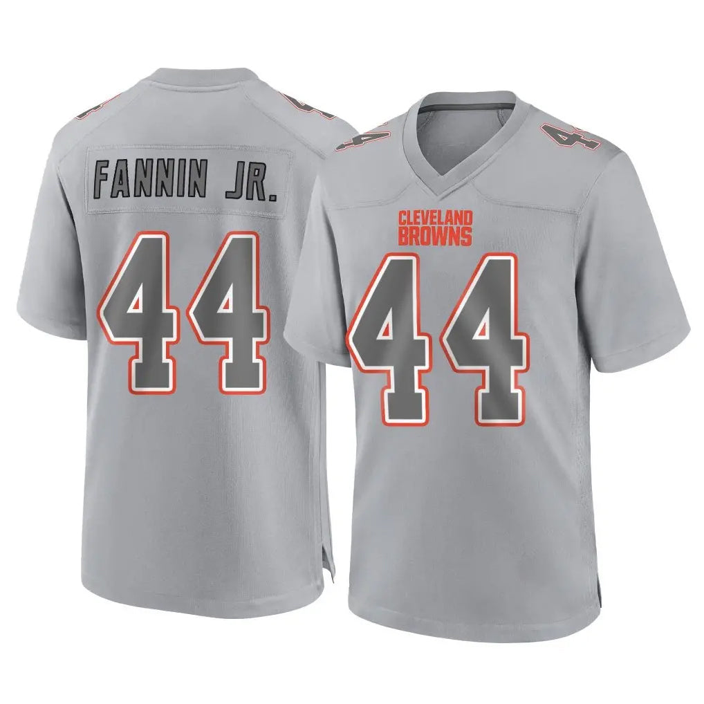 C.Browns #44 Harold Fannin Jr. Player Gray Atmosphere Fashion Game ROCER Stitched Jerseys