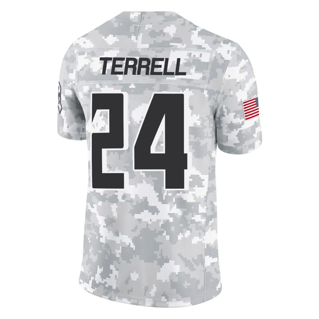 A.Falcons #24 A.J. Terrell Jr. Player Arctic Camo Salute to Service Limited ROCER Stitched Jerseys