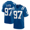 IN.Colts #97 Laiatu Latu Player Royal Home Game ROCER Stitched Jerseys