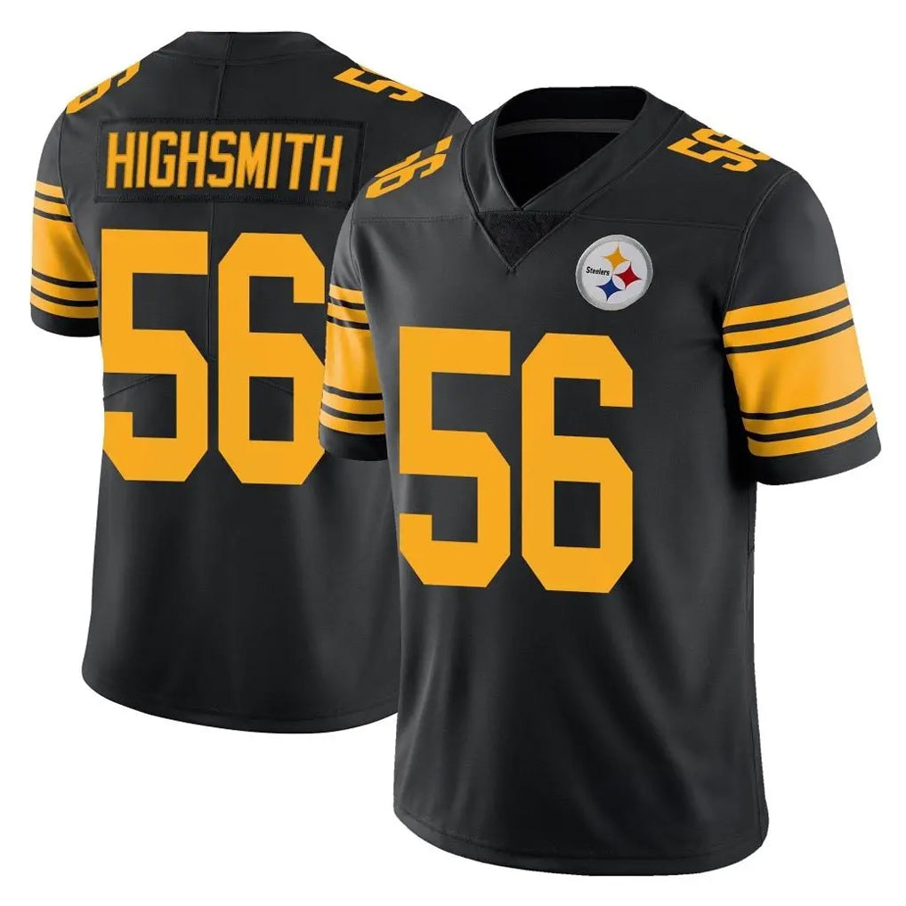 P.Steelers #56 Alex Highsmith Player Black Limited Color Rush Home Game ROCER Stitched Jerseys