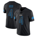 D.Lions #4 D.J. Reed Player Black Impact Limited Home Game ROCER Stitched Jerseys