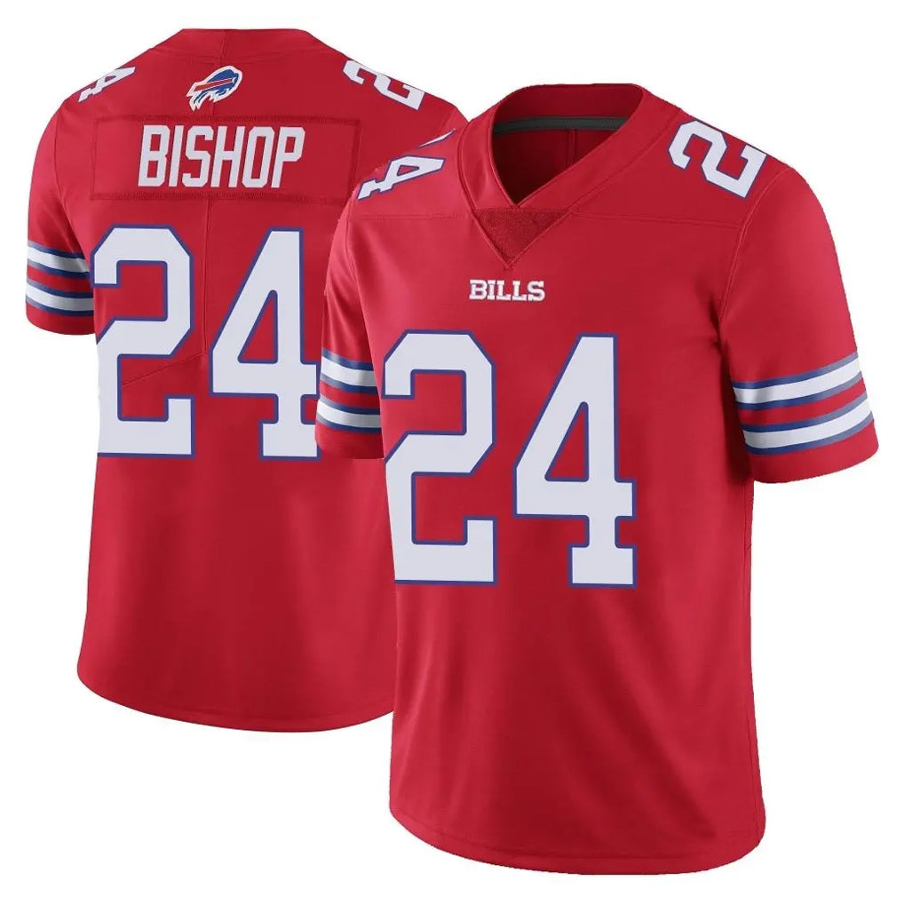 B.Bills #24 Cole Bishop Player Red Vapor Untouchable Limited Home Game ROCER Stitched Jerseys