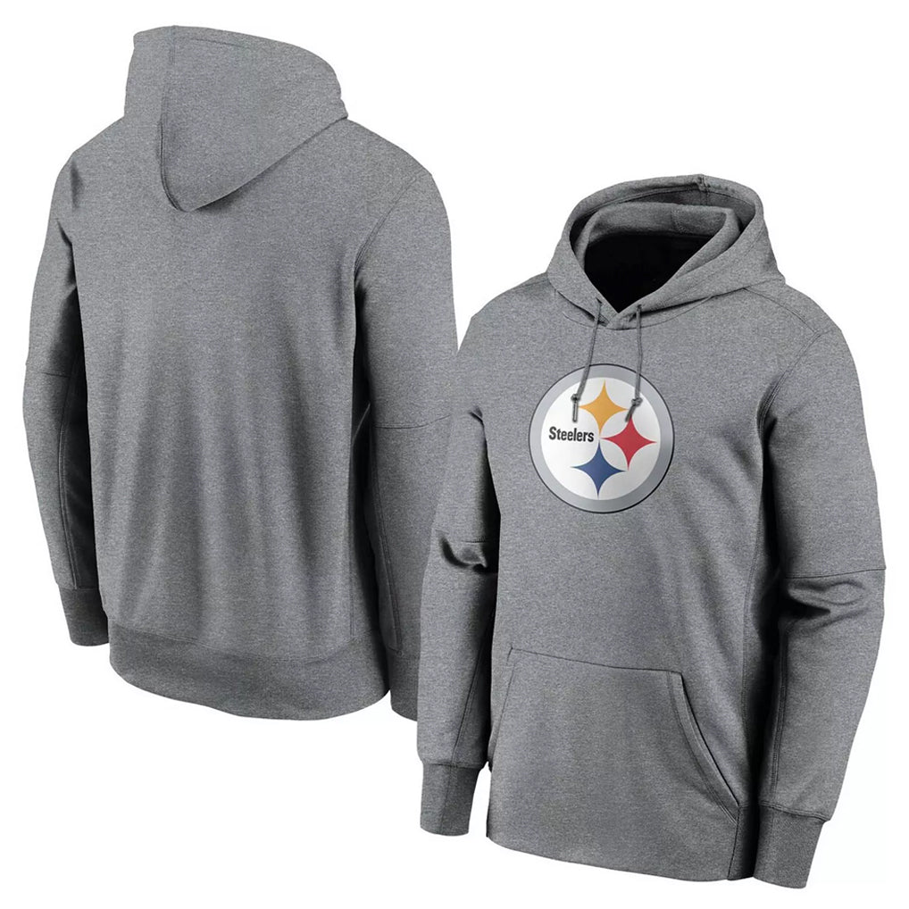 P.Steelers ## Steelers Blank Player Gray LOGO Pullover Hoodies Limited ROCER Stitched Jerseys