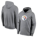 P.Steelers ## Steelers Blank Player Gray LOGO Pullover Hoodies Limited ROCER Stitched Jerseys