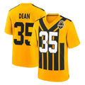P.Steelers #35 Jamel Dean Player Gold Limited 1933 Throwback Home Game ROCER Stitched Jerseys