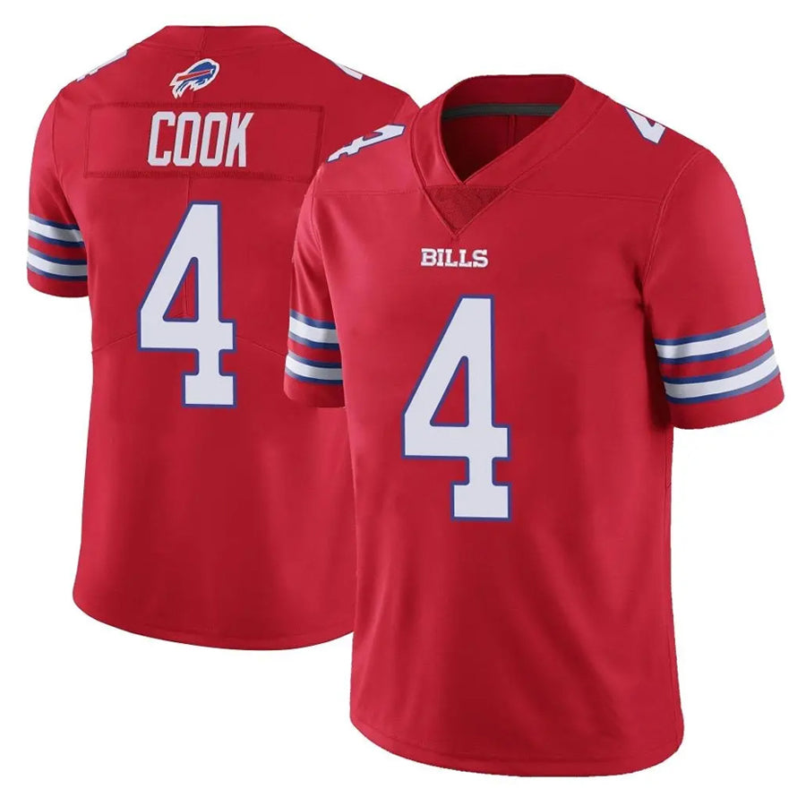 B.Bills #4 James Cook III Player Red  Vapor Untouchable Limited ROCER Stitched Jerseys
