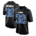 D.Lions #32 Brian Branch Player Black Fashion Home Game ROCER Stitched Jerseys