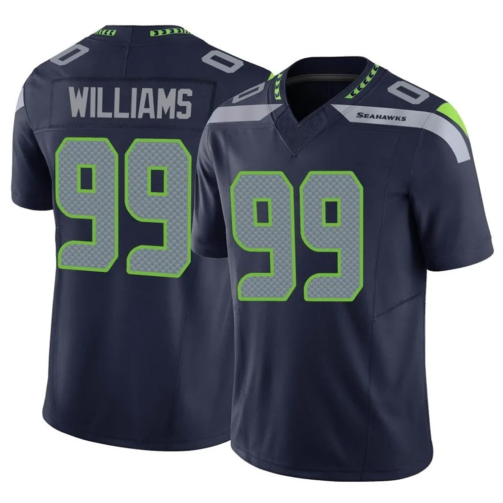 S.Seahawks #99 Leonard Williams Player Navy Limited Vapor F.U.S.E. Home Game ROCER Stitched Jerseys
