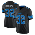 D.Lions #32 Brian Branch Player Black Alternate Vapor F.U.S.E. Limited Home Game ROCER Stitched Jerseys