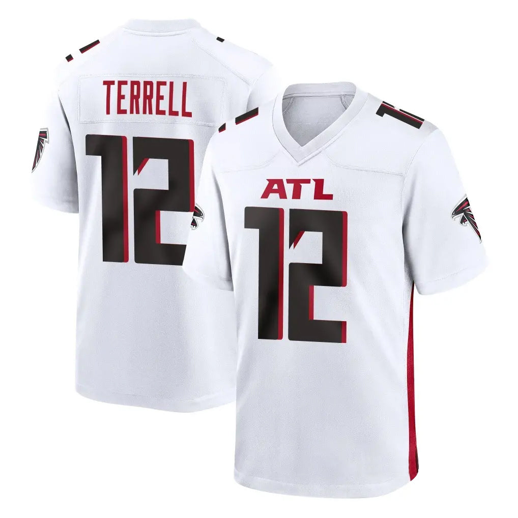 A.Falcons #12 Avieon Terrell Player White Home Game ROCER Stitched Jerseys