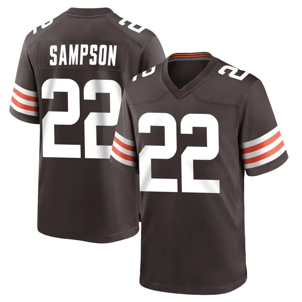 C.Browns #22 Dylan Sampson Player Brown Home Game ROCER Stitched Jerseys