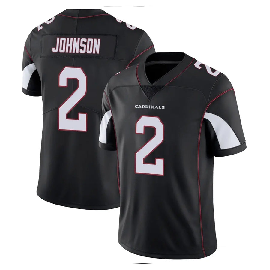 A.Cardinals #2 Will Johnson Player Black Vapor Limited Home Game ROCER Stitched Jerseys