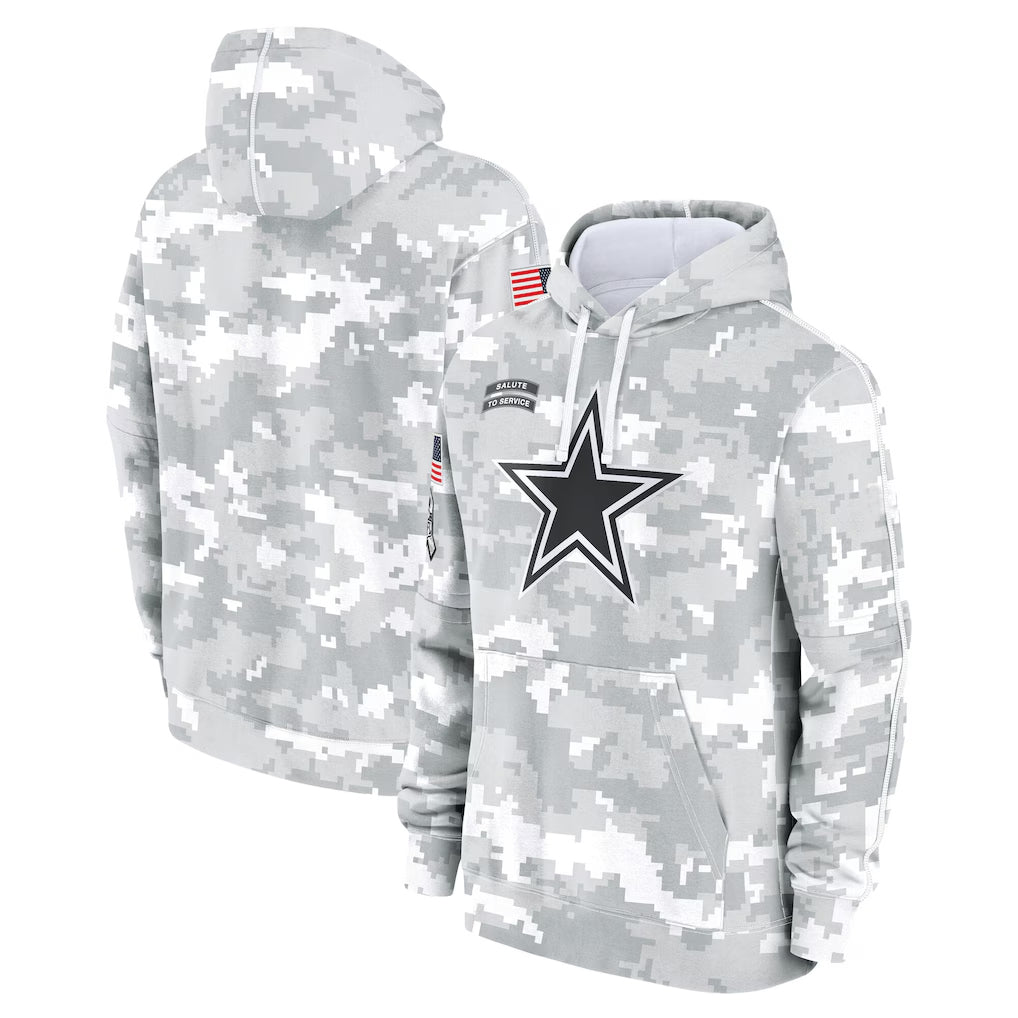 D.Cowboys ## Cowboys Blank Player Arctic Camo Salute to Service Hoodies Limited Game ROCER Stitched Jerseys
