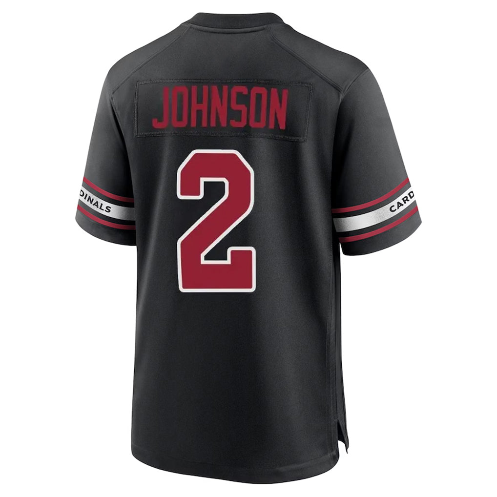 A.Cardinals #2 Will Johnson Player Black Alternate Game ROCER Stitched Jerseys