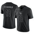 A.Cardinals #11 Larry Fitzgerald Player Black RFLCTV Limited ROCER Stitched Jerseys