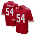 SF.49ers #54 Fred Warner Player Red Home Game ROCER Stitched Jerseys