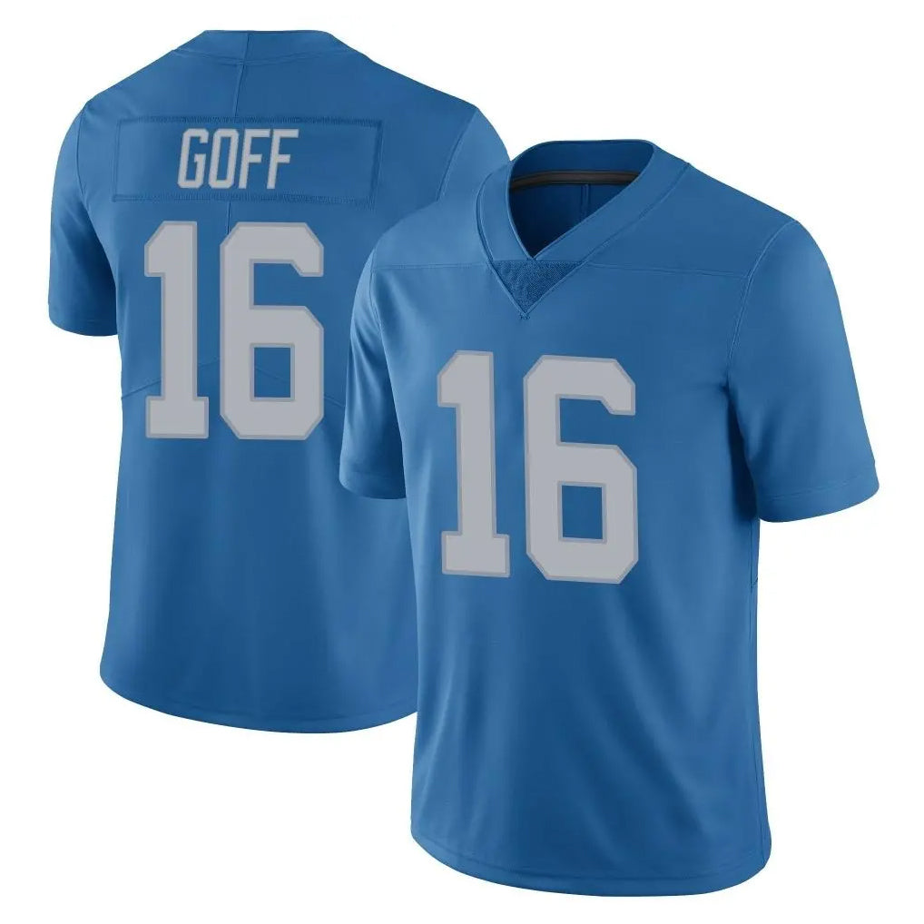 D.Lions #16 Jared Goff Player Blue Limited Throwback Vapor Untouchable ROCER Stitched Jerseys