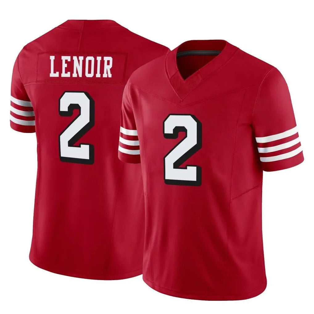 SF.49ers #2 Deommodore Lenoir Player Red Limited Alternate Vapor F.U.S.E. Home Game ROCER Stitched Jerseys