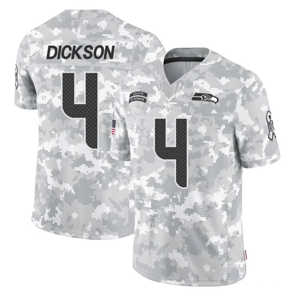 S.Seahawks #4 Michael Dickson Player Arctic Camo Limited Salute To Service Home Game ROCER Stitched Jerseys