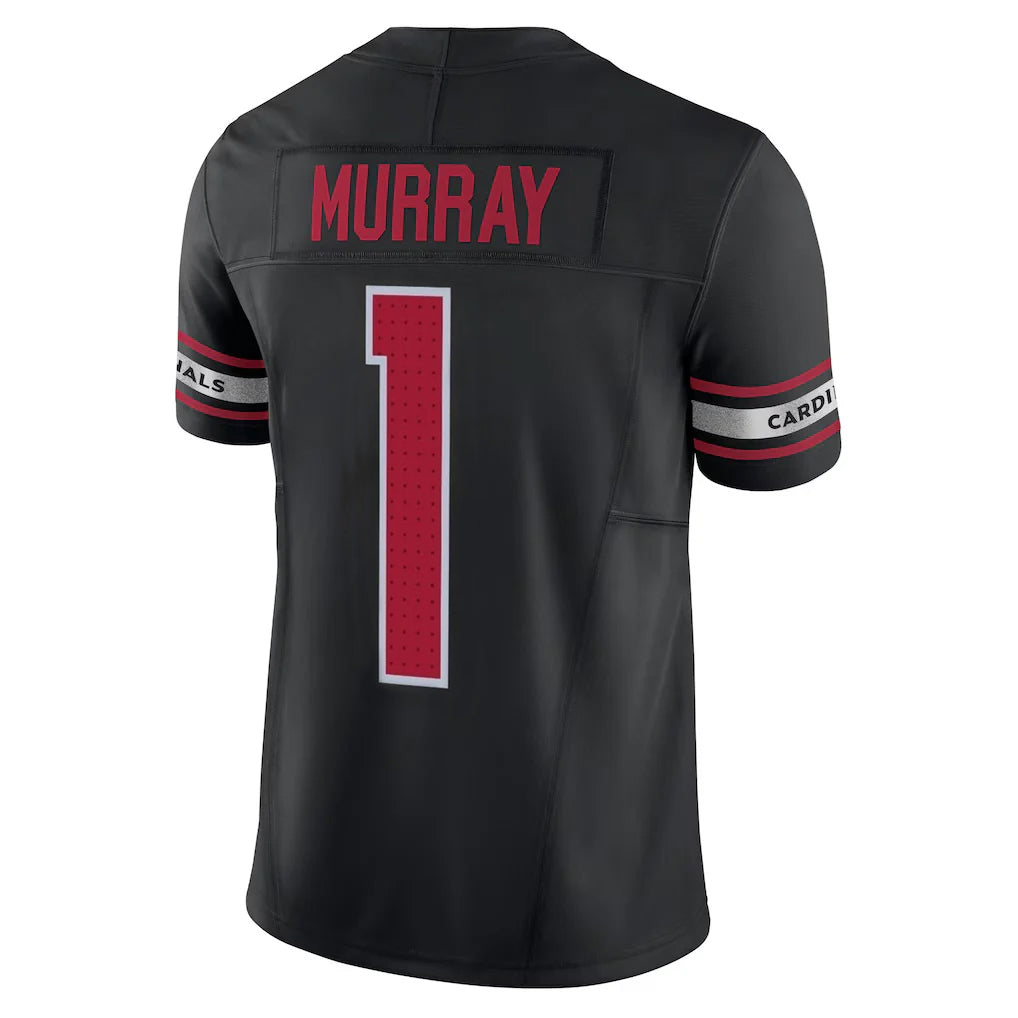 A.Cardinals #1 Kyler Murray Player Black Vapor F.U.S.E. Limited Home Game ROCER Stitched Jerseys