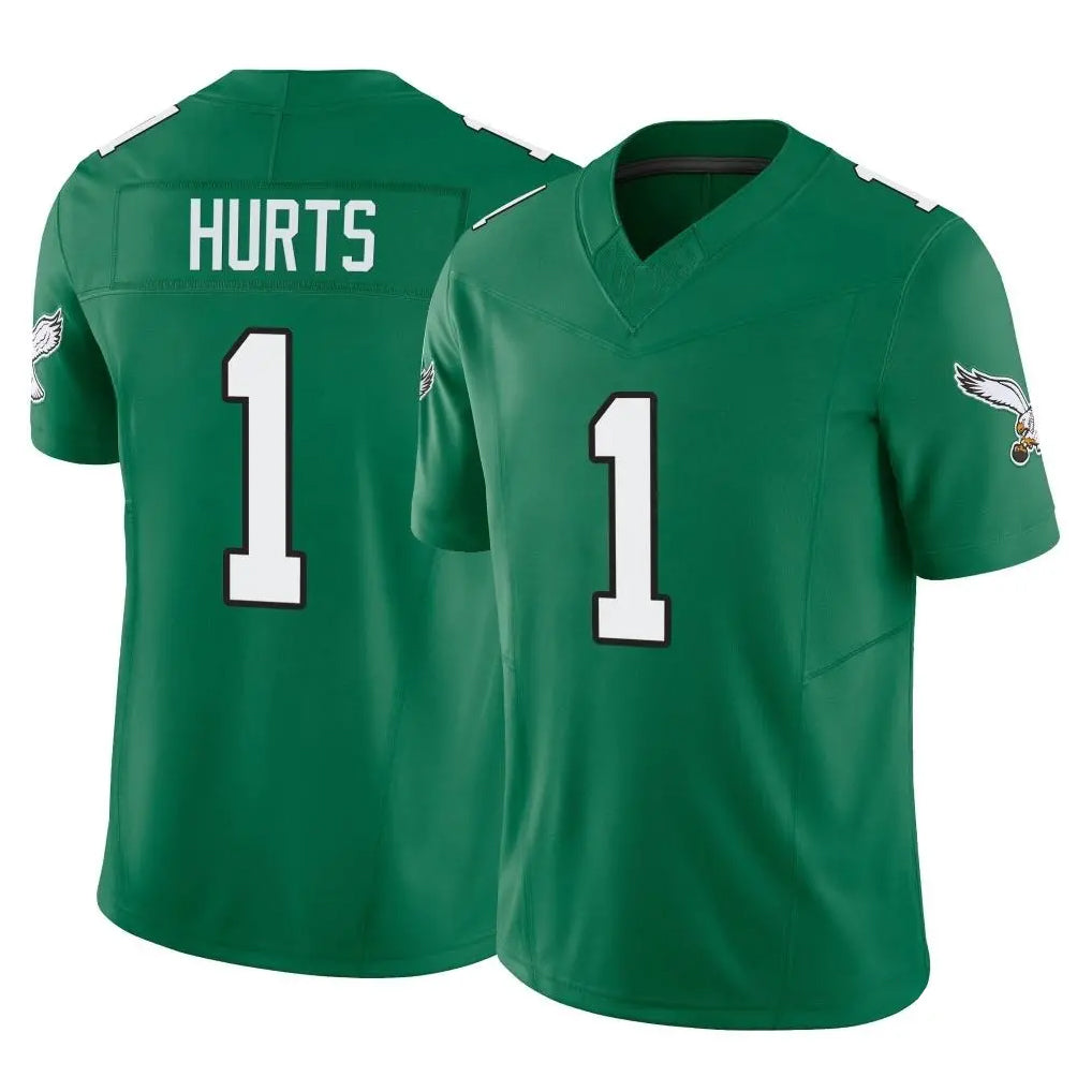 P.Eagles #1 Jalen Hurts Player Green Kelly Alternate Vapor F.U.S.E. Home Game ROCER Stitched Jerseys