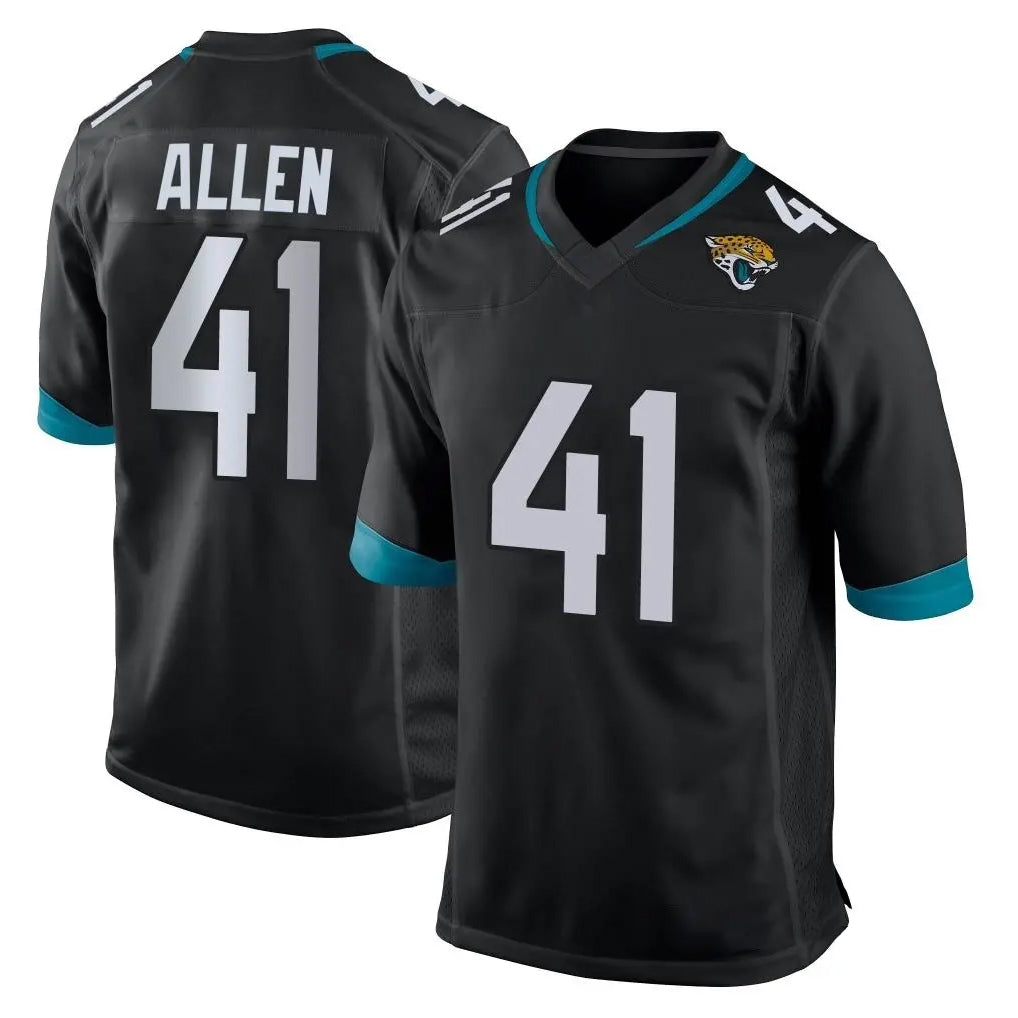 J.Jaguars #41 Josh Hines-Allen Player Black Home Game ROCER Stitched Jerseys