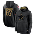 D.Cowboys #87 Jake Ferguson Player Black Salute to Service Pullover Hoodies Limited ROCER Stitched Jerseys