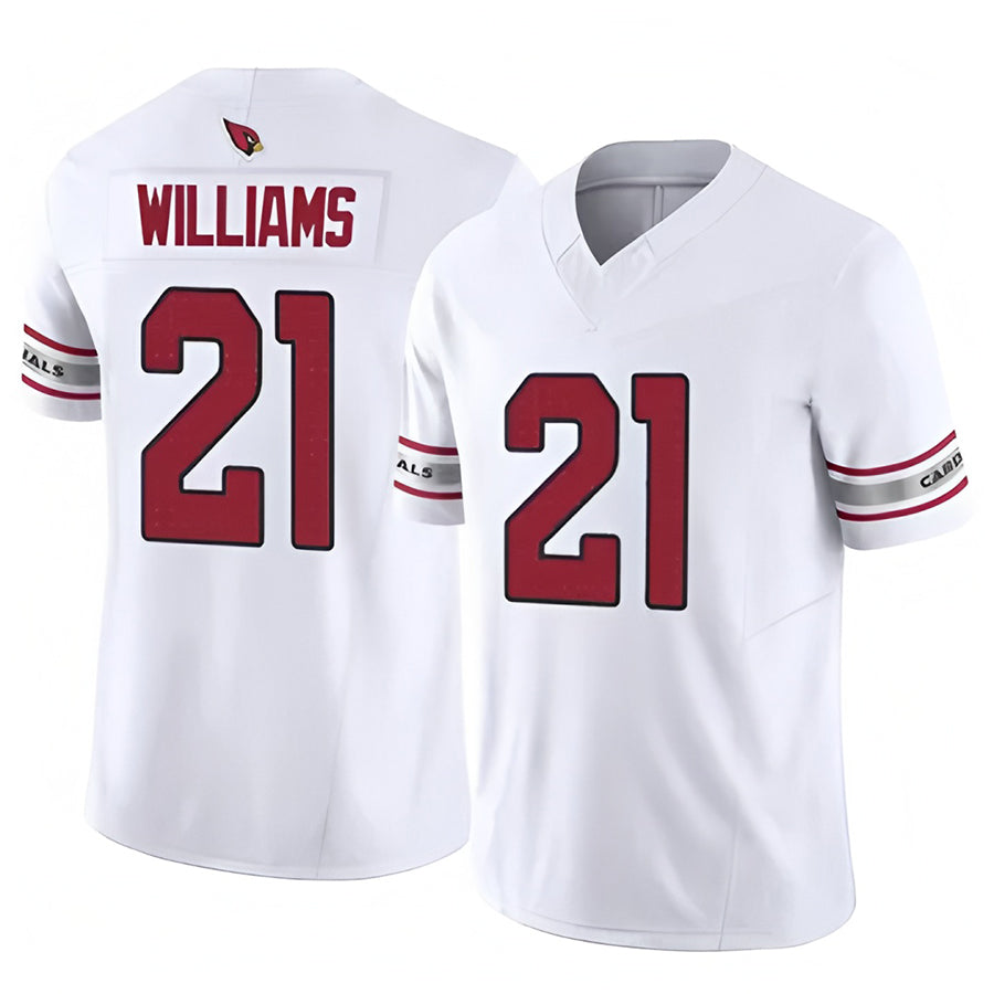 A.Cardinals #21 Garrett Williams Player White Game Home ROCER Stitched Jerseys
