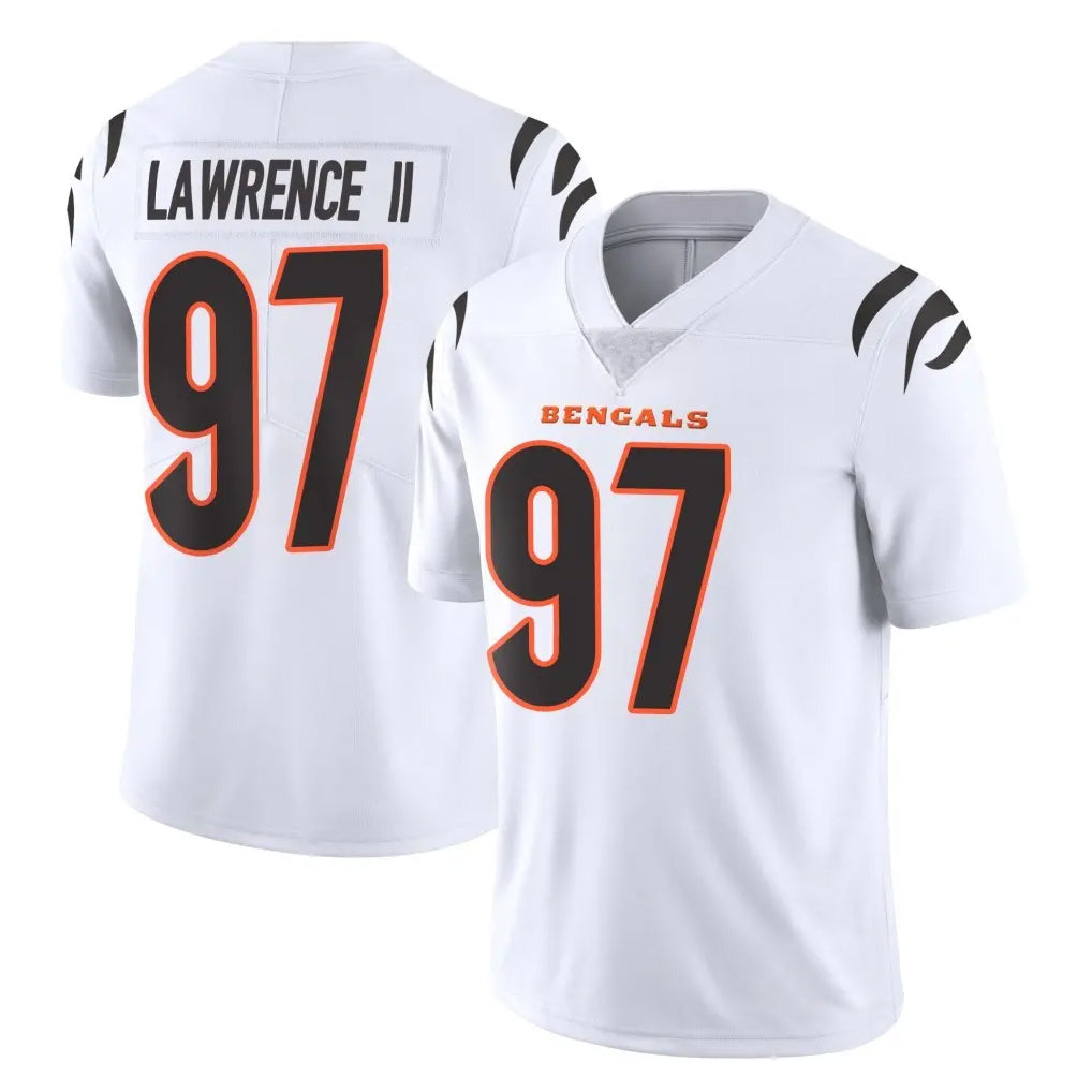 C.Bengals #97 Dexter Lawrence II Player White Vapor Untouchable Limited Home Game ROCER Stitched Jerseys