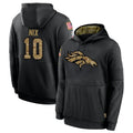 D.Broncos #10 Bo Nix Player Black Salute to Service Pullover Hoodies Limited ROCER Stitched Jerseys