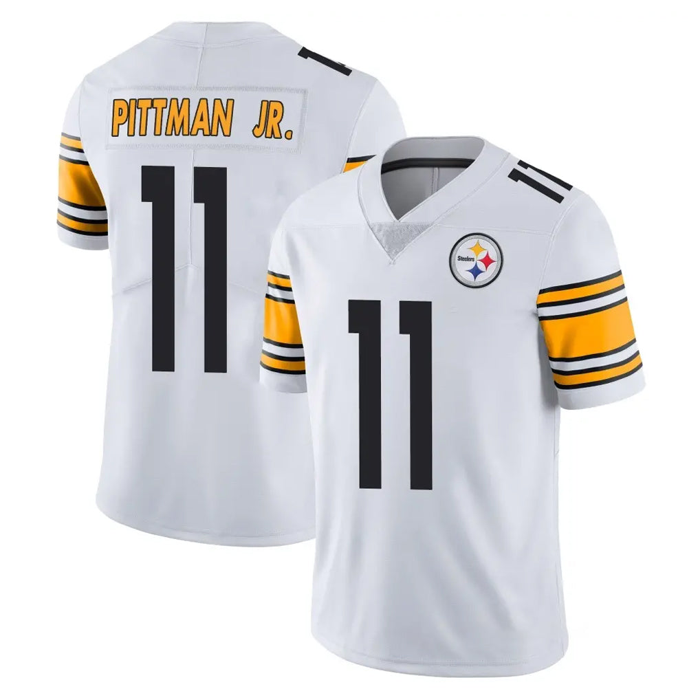 P.Steelers #11 Michael Pittman Jr. Player White Limited Vapor Untouchable Home Game ROCER Stitched Jerseys