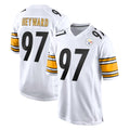 P.Steelers #97 Cameron Heyward Player White Home Game ROCER Stitched Jerseys