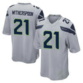 S.Seahawks #21 Devon Witherspoon Player Gray Home Game ROCER Stitched Jerseys