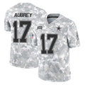 D.Cowboys #17 Brandon Aubrey Player Arctic Camo Salute to Service Limited Home Game ROCER Stitched Jerseys
