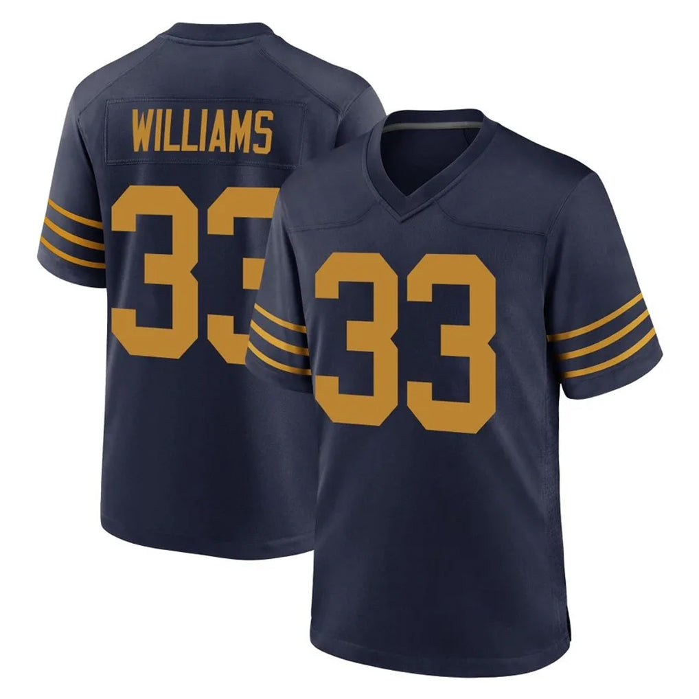 GB.Packers #33 Evan Williams Player Navy The 1923 Classic Home Game ROCER Stitched Jerseys