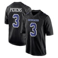 D.Cowboys #3 George Pickens Player Carbon Black Fashion Home Game ROCER Stitched Jerseys