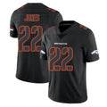 D.Broncos #22 Brandon Jones Player Black Impact Limited Game ROCER Stitched Jerseys