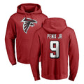 A.Falcons #9 Michael Penix Jr. Player Red Limited Hoodie ROCER Stitched Jerseys