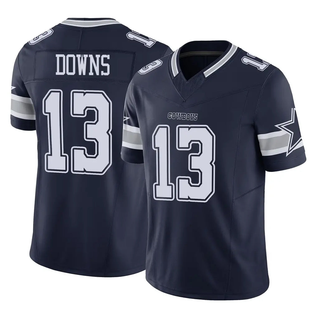 D.Cowboys #13 Caleb Downs Player Navy Limited Vapor F.U.S.E. Home Game ROCER Stitched Jerseys