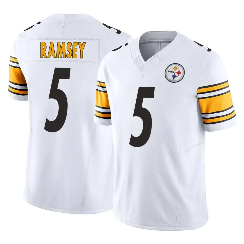P.Steelers #5 Jalen Ramsey Player White Limited Vapor F.U.S.E. Home Game ROCER Stitched Jerseys