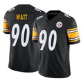 P.Steelers #90 T.J. Watt Player Black Limited Vapor F.U.S.E. Home Game ROCER Stitched Jerseys