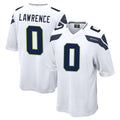 S.Seahawks #0 DeMarcus Lawrence Player White Home Game ROCER Stitched Jerseys