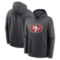 SF.49ers ## 49ers Blank Player Gray Pullover Hoodies Home Game ROCER Stitched Jerseys